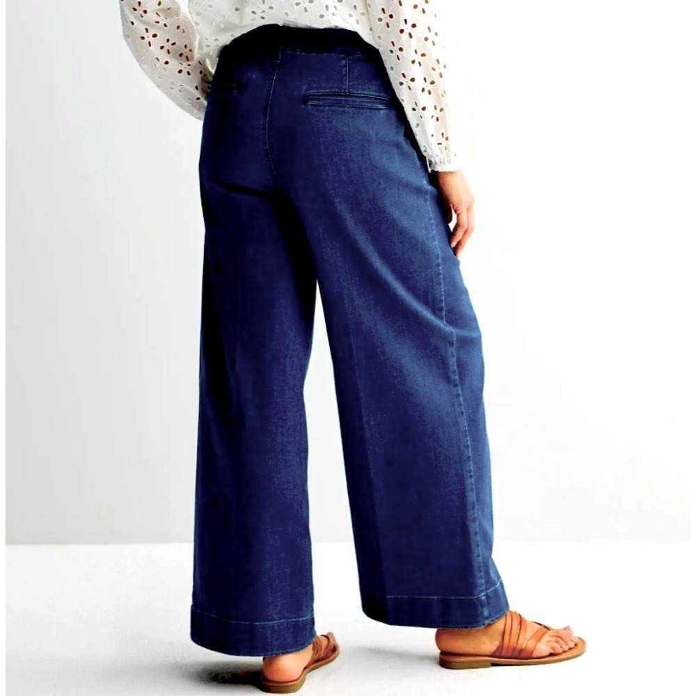 Nine West Jeans Women’s Size 18 Indigo Dark Wash Wide Leg Y2k Plus Size Denim - Picture 3 of 9